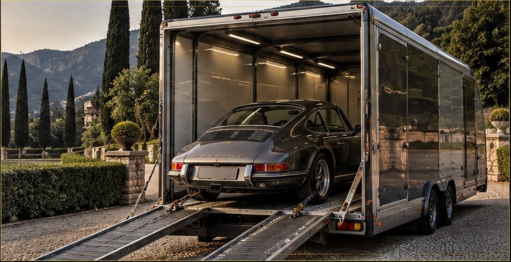 Secure Auto Logistics enclosed vehicle trailer